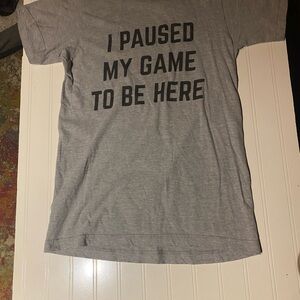 💎3 FOR $15💎 Anvil Light Gray Tee with Black Text